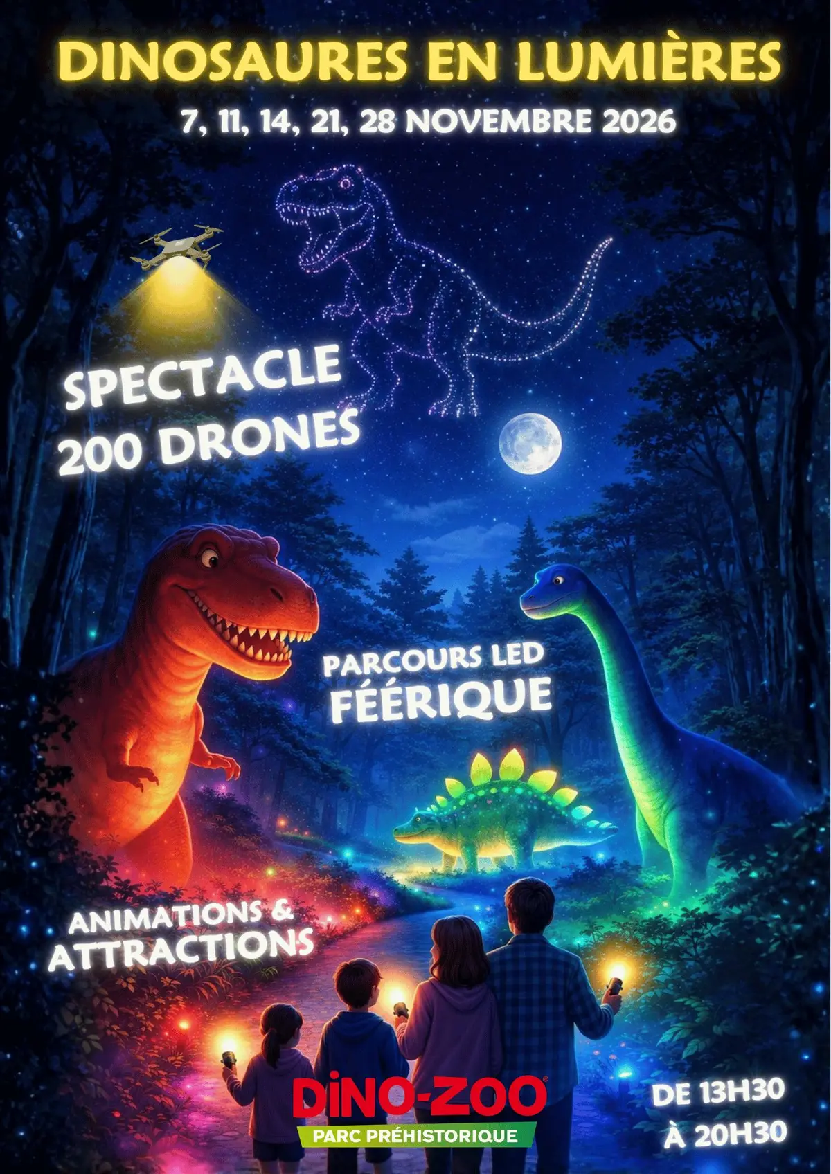 Dinosaure en lumières - Dino-Zoo