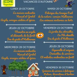 Ateliers club nature ferme Écovie Halloween 