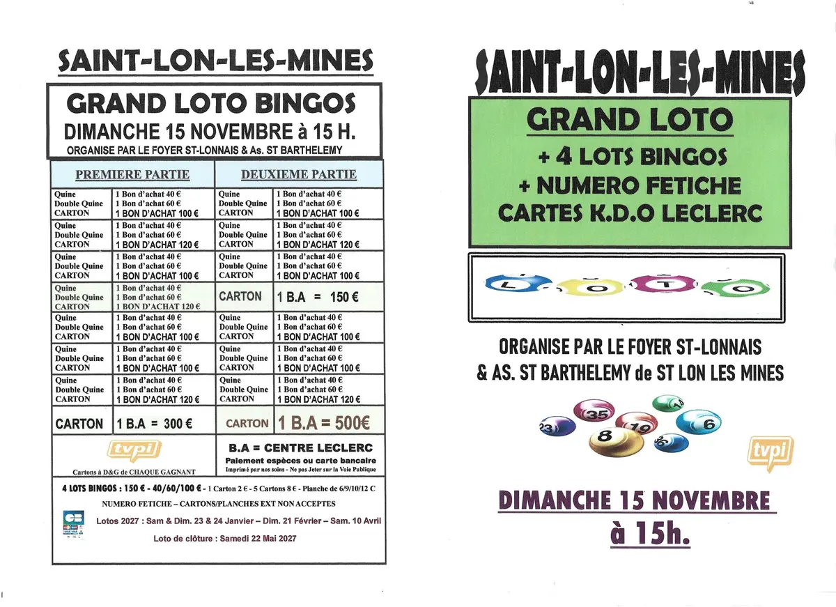 Super Loto Bingos et Fétiche