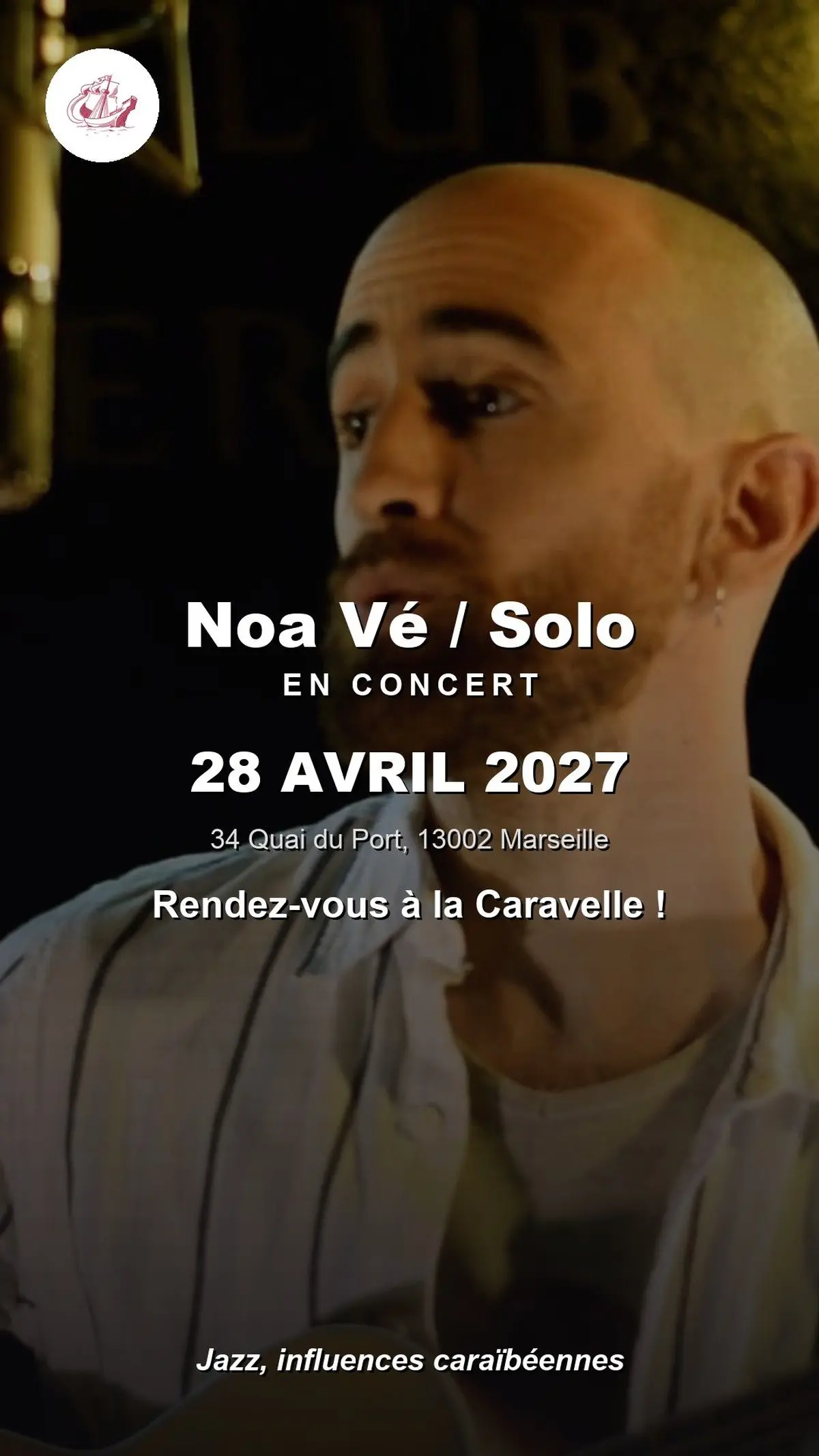 Noa Vé / Solo en concert à La Caravelle
