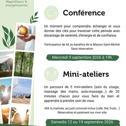 Conférence : La Ménopause, le temps de vous choisir