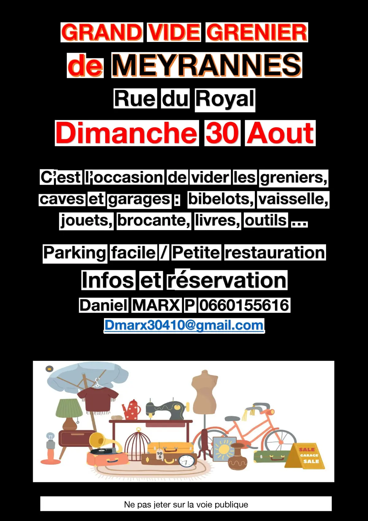 Grand Vide Grenier annuel de Meyrannes