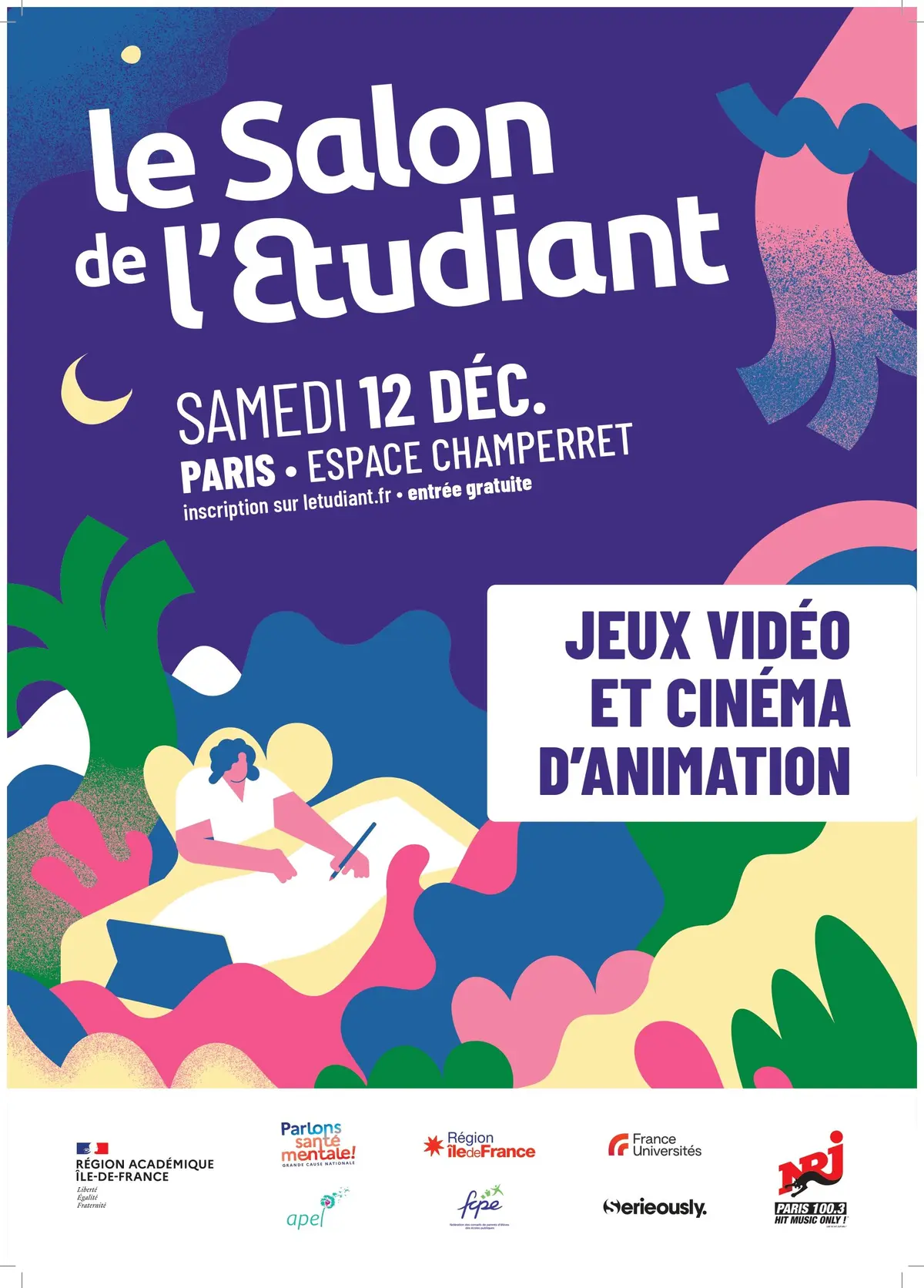 Le Salon  jeux vidéo et cinéma d'animation. 