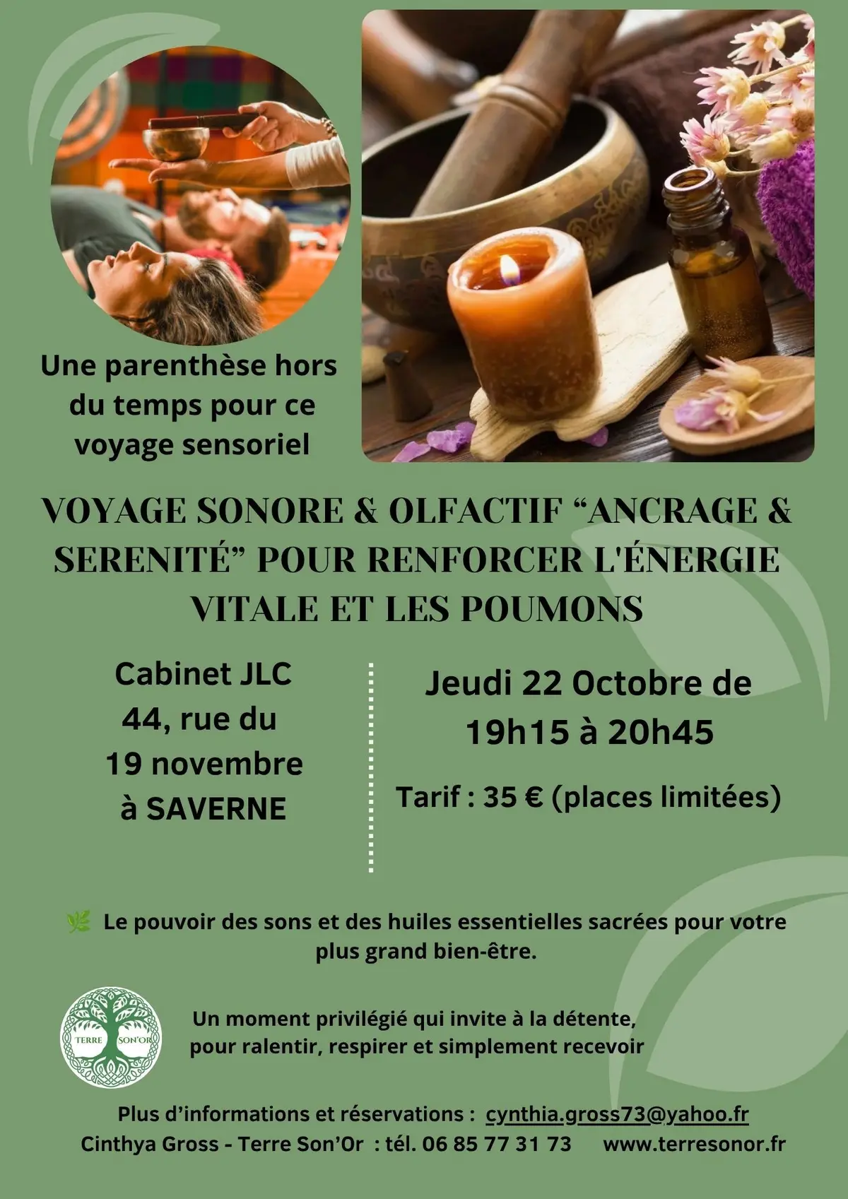 Voyage sonore & Olfactif ancrage et sérénité à SAVERNE 