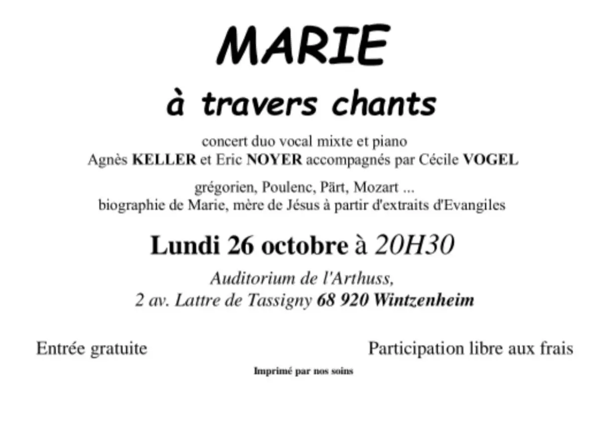 Marie à travers chants