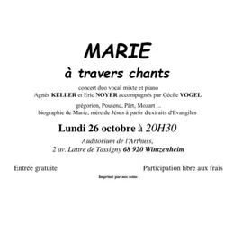 Marie à travers chants