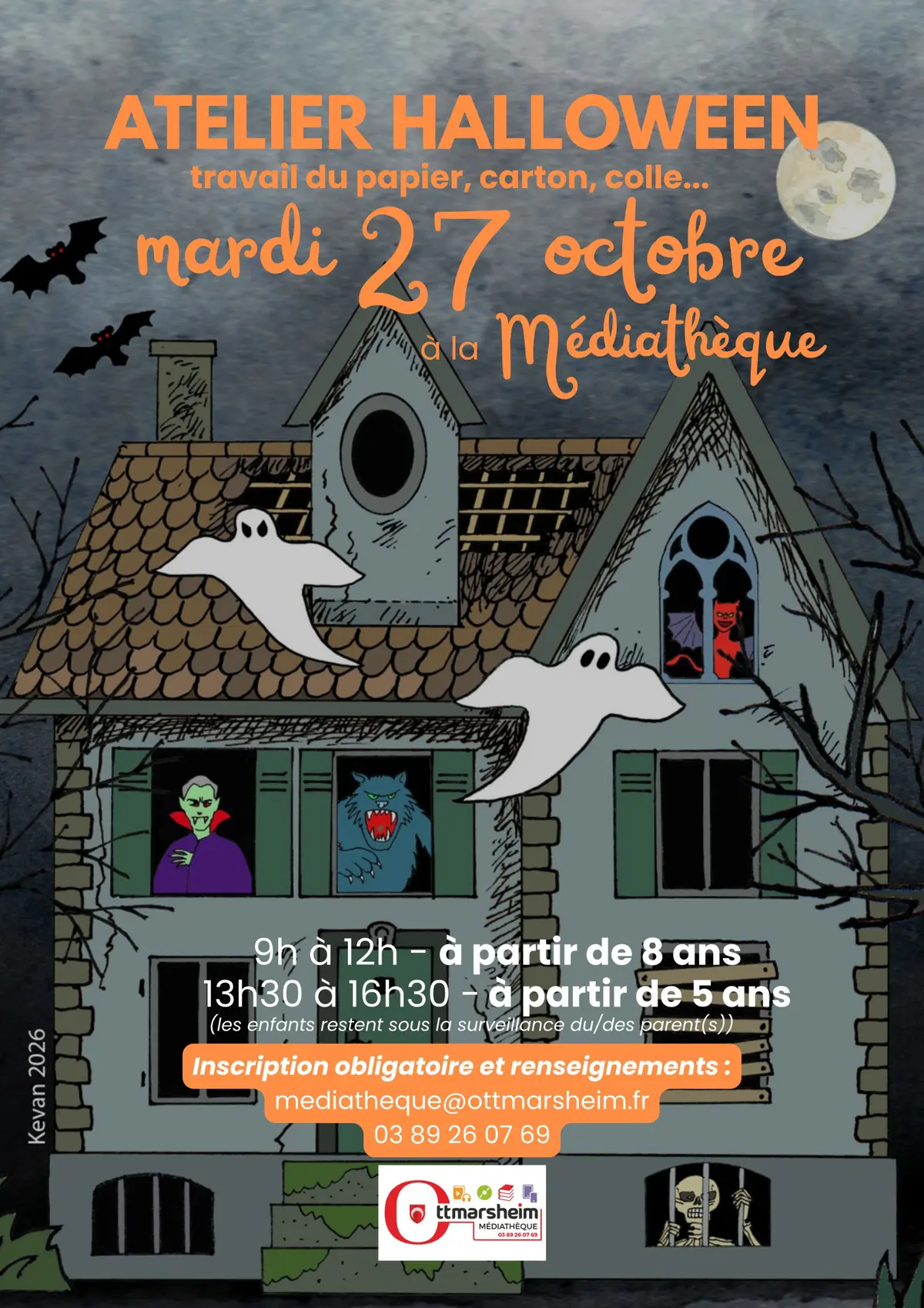 Ateliers Halloween avec Kevan
