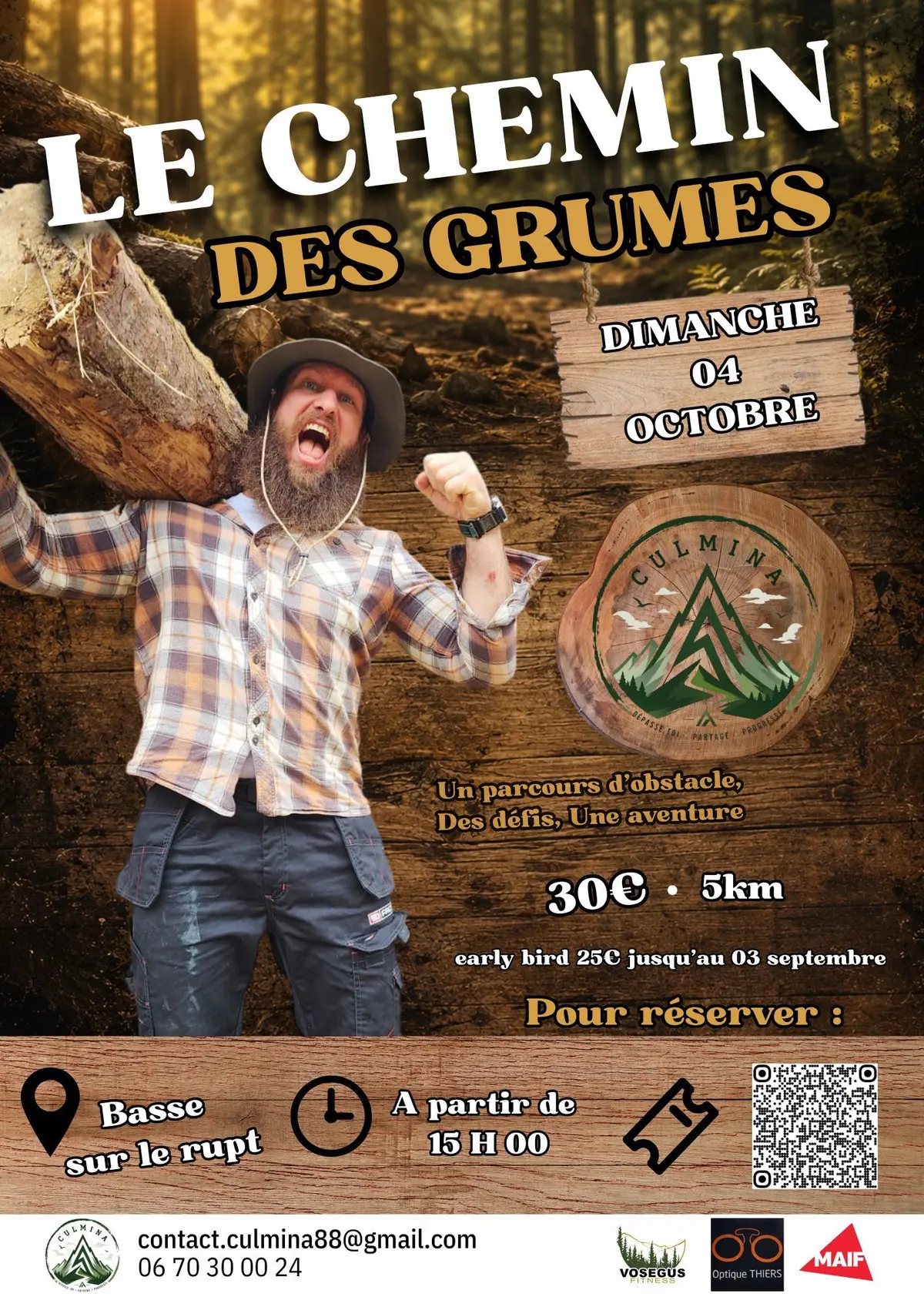 Le chemin des grumes - course d'obstacle 