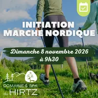 Initiation à la marche nordique &copy; Domaine du HIRTZ