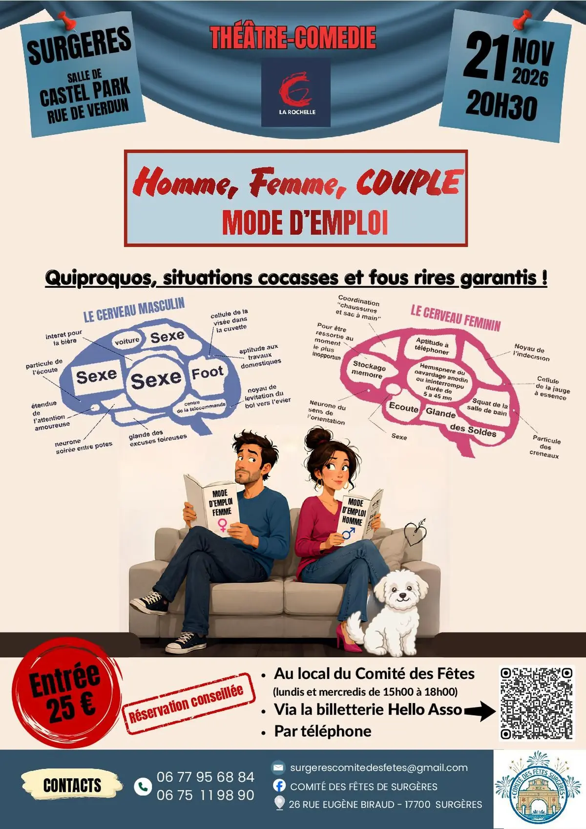 homme, femme, couple, mode d'emploi