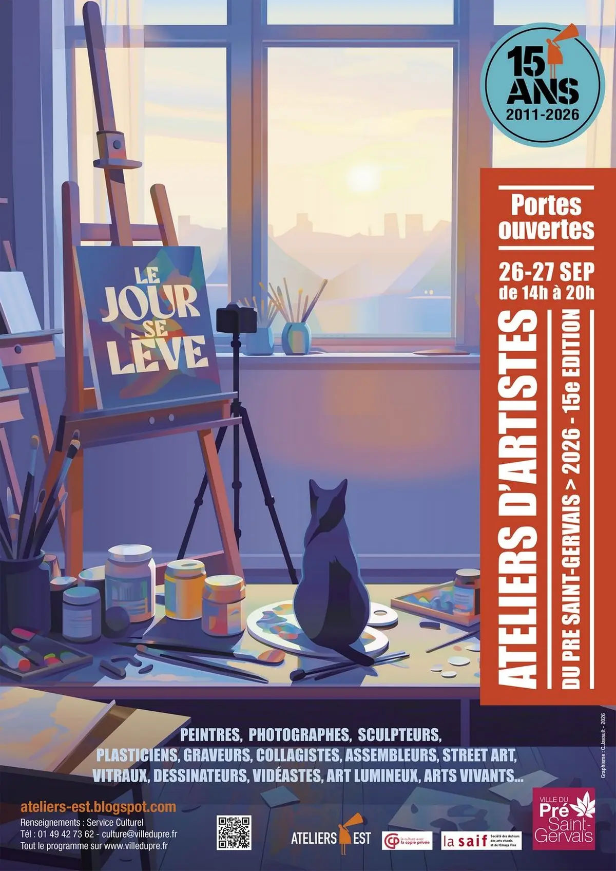 15e Portes Ouvertes des Ateliers d’Artistes du Pré Saint-Gervais 
