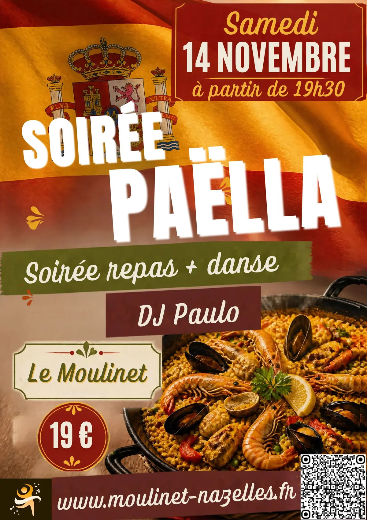 Soirée Paëlla (repas + danse)