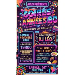Soirée Années 80