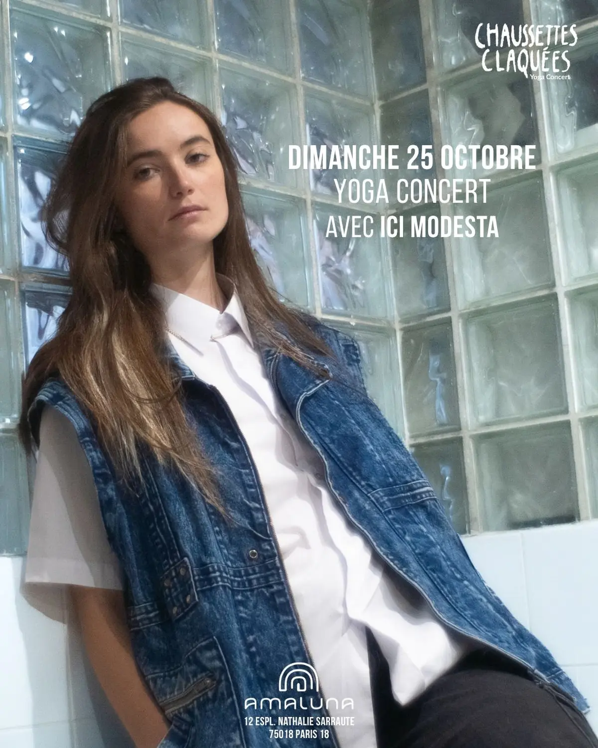 Chaussettes Claquées, yoga concert avec Ici Modesta 