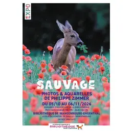 Exposition de photos et d'aquarelles Sauvage, de Philippe Zimmer