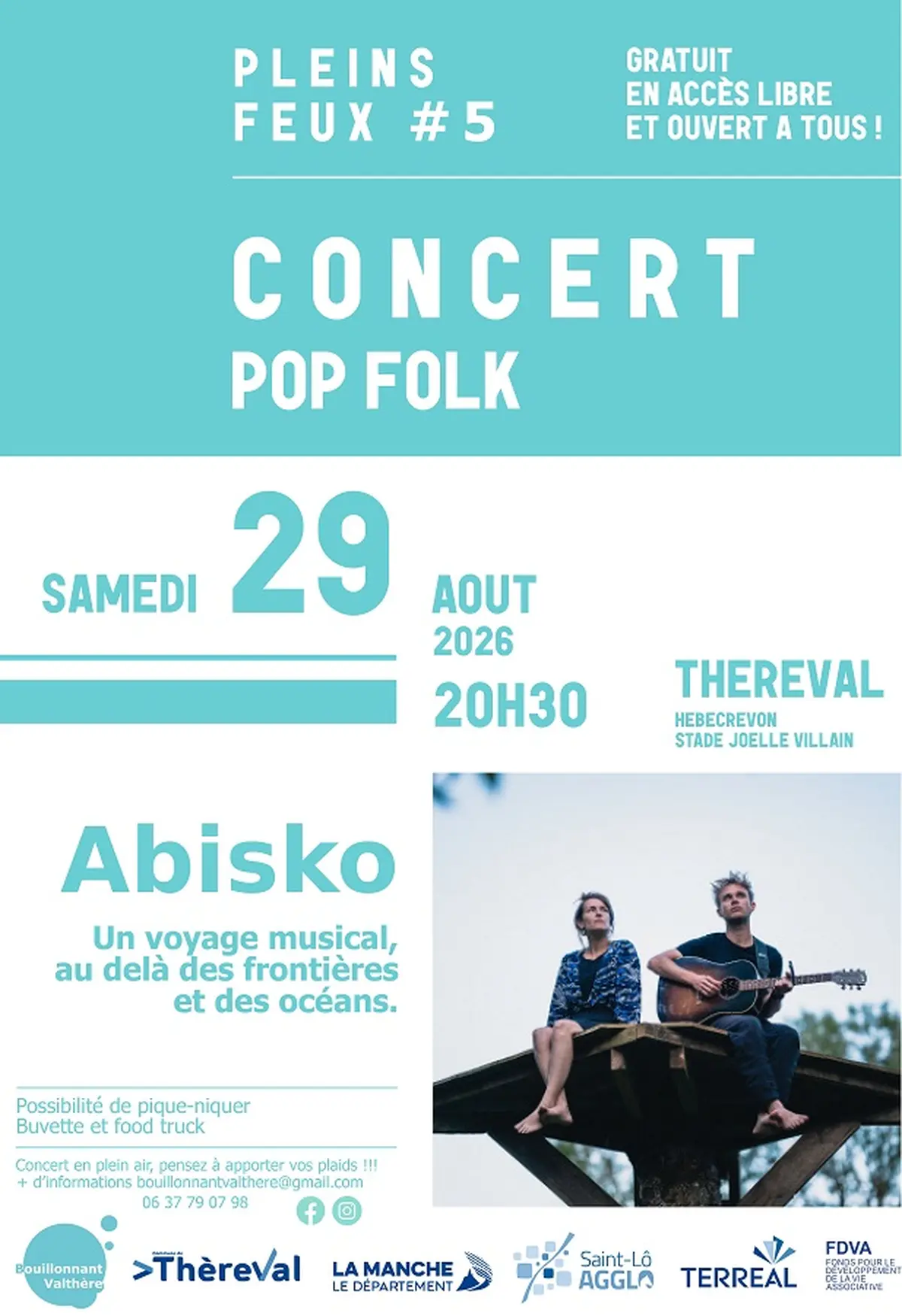 5e Festival Pleins Feux > Concert pop folk
