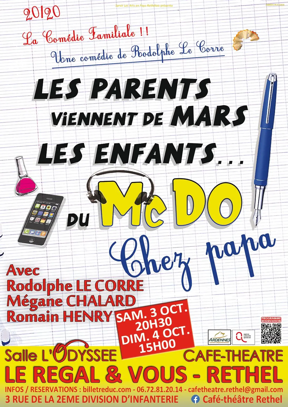 Les parents viennent de Mars, les enfants du Mc Do (chez Papa)