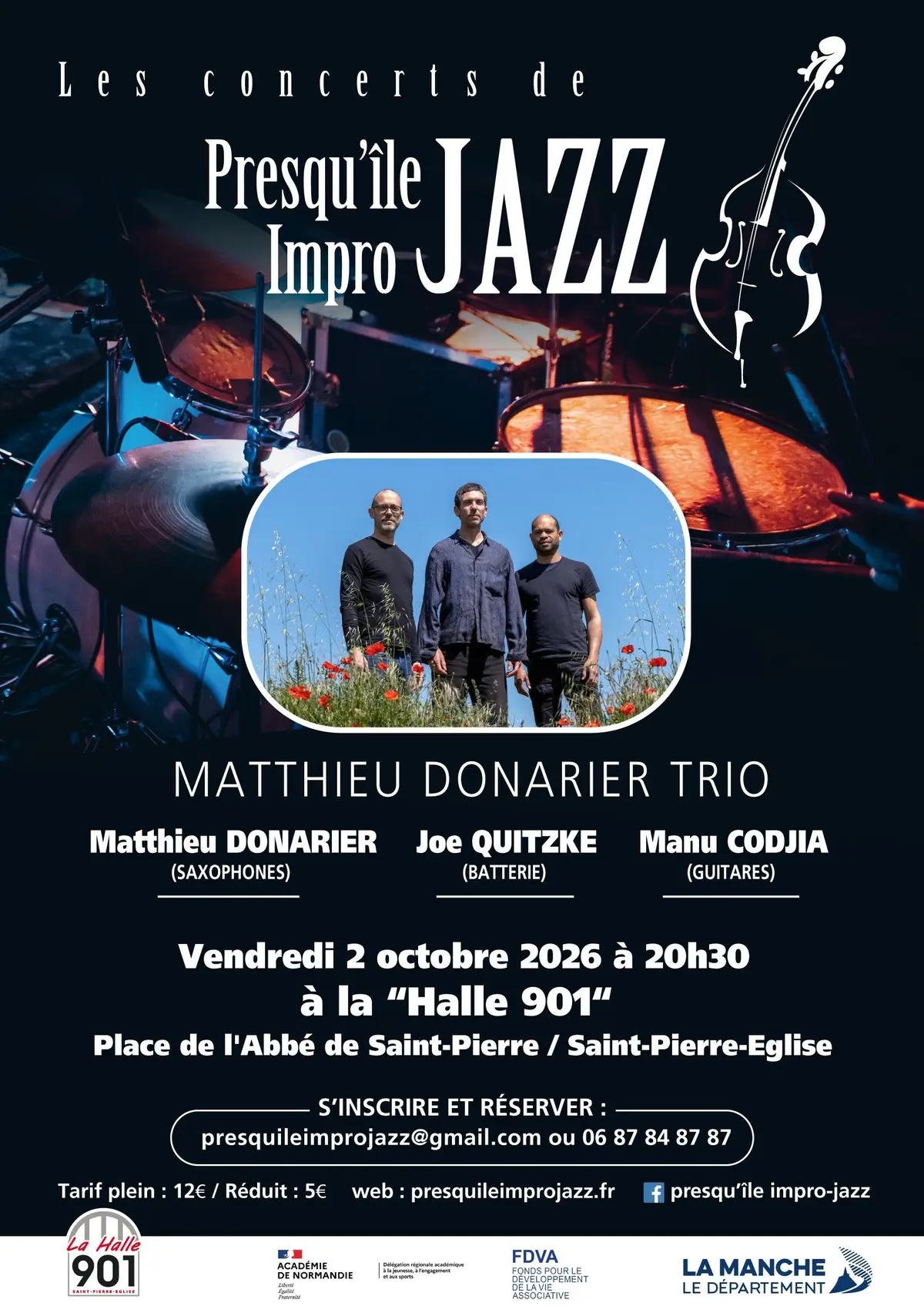TRIO M. DONARIER (Saxophones) / M. CODJIA (guitares) / J. QUITZKE (Batterie)