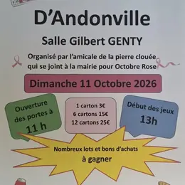 LOTO de l'Amicale de la pierre clouée d'Andonville 
