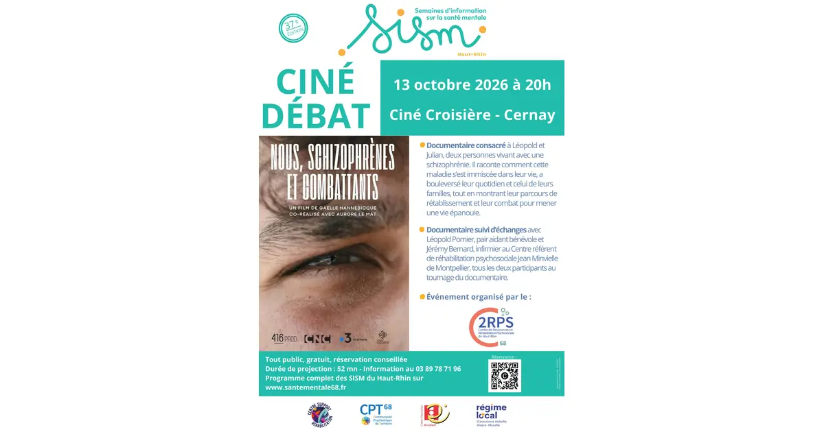 Ciné-débat "Nous, schizophrènes et combattants"