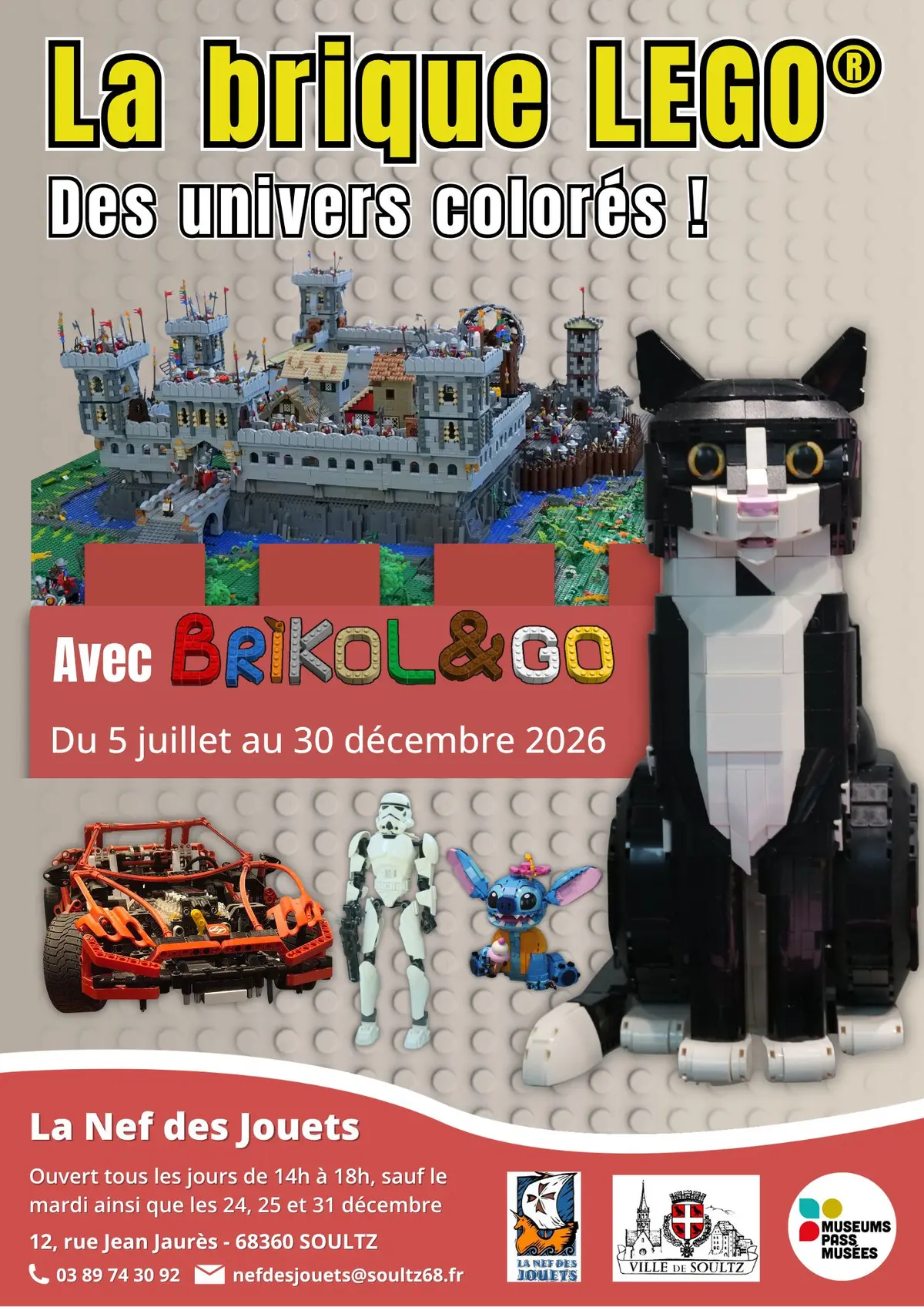 Exposition : La brique Lego ® - Des univers colorés !