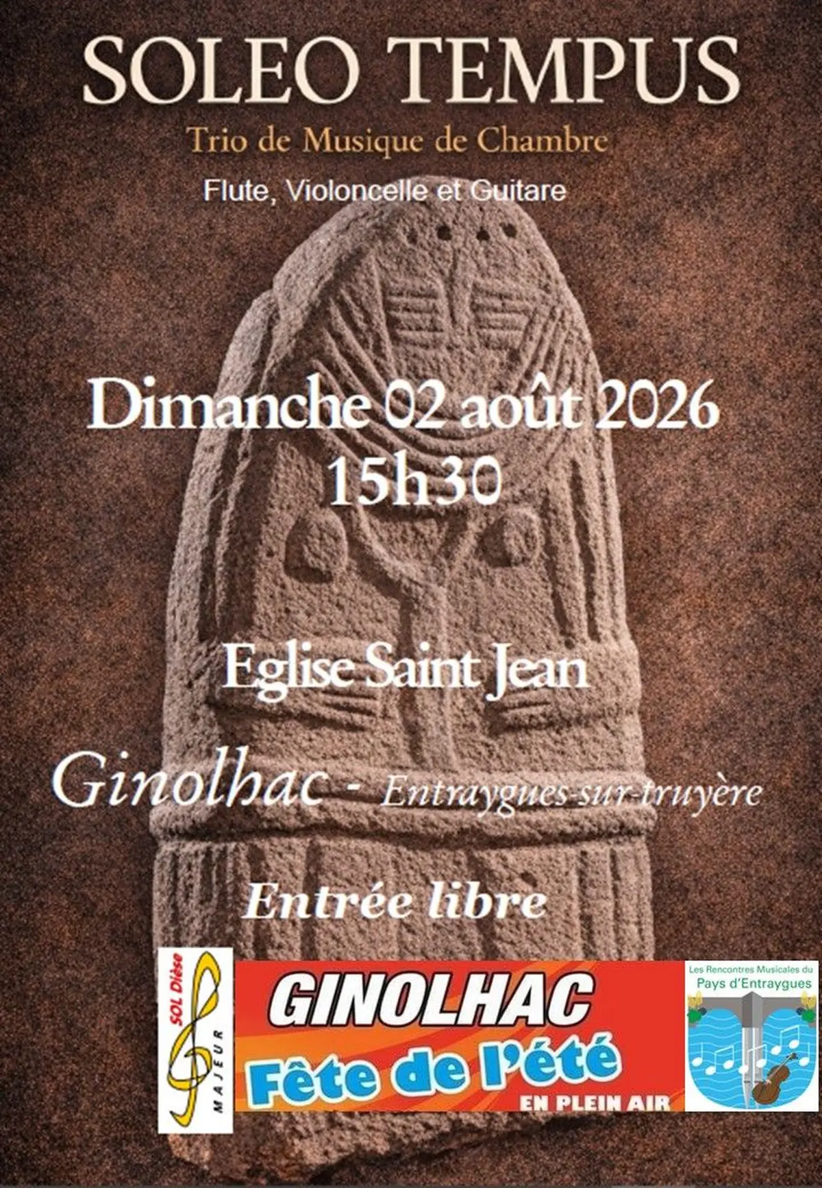 Le trio Soleo Tempus à la fête de Ginolhac
