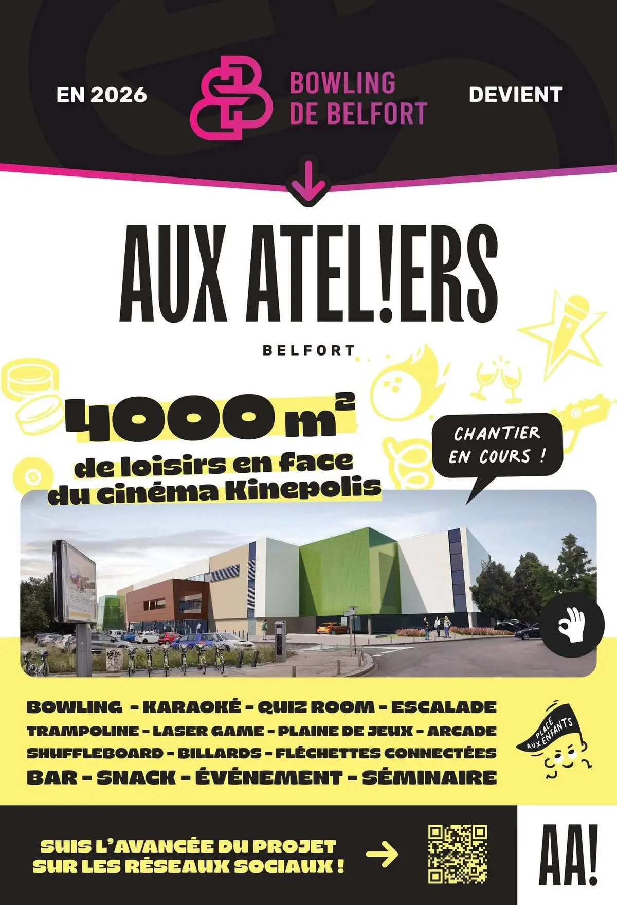 6,5 millions d’euros, bowling, trampoline, laser game… ce nouveau complexe XXL arrive à Belfort