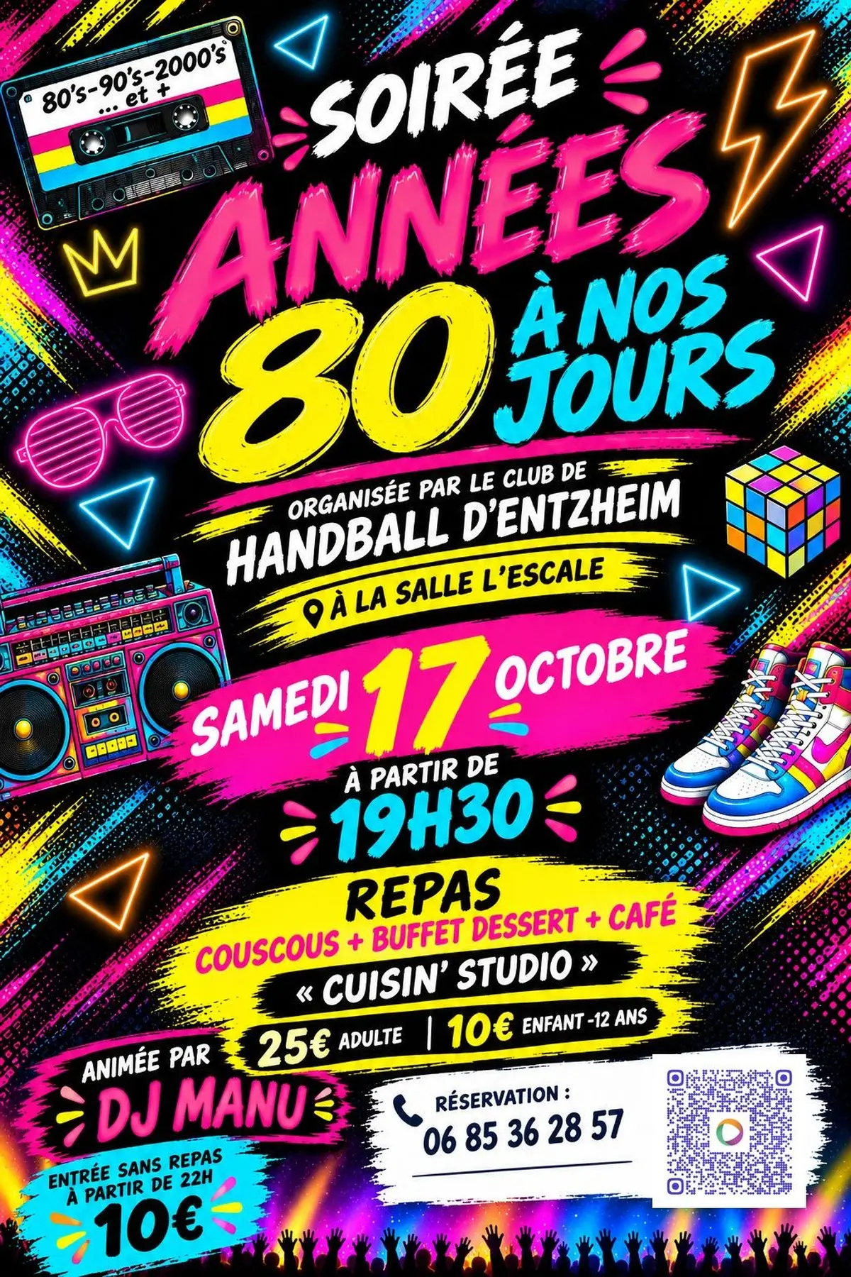 Soirée années 80 à nos jours