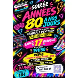 Soirée années 80 à nos jours