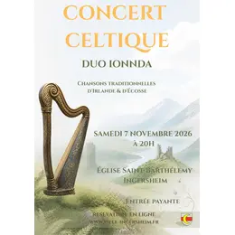  Concert de chansons traditionnelles d’Irlande et d’Écosse