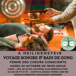 Voyage sonore & bain de gong à Heiligenstein