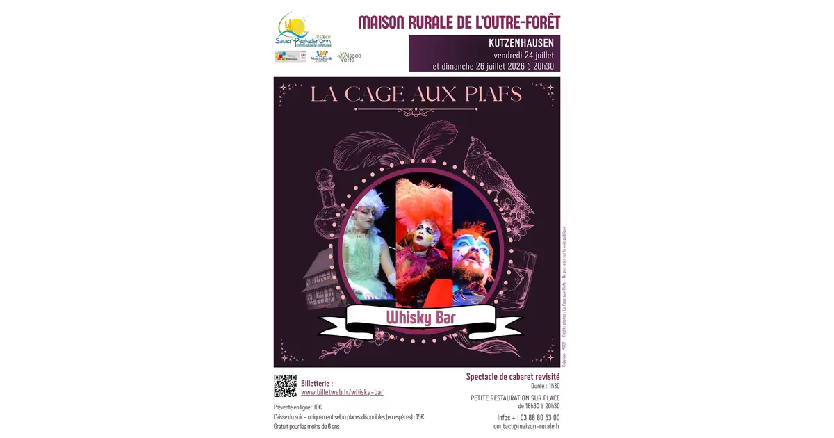 Spectacle-cabaret "Whisky Bar" par la Cage aux Piafs
