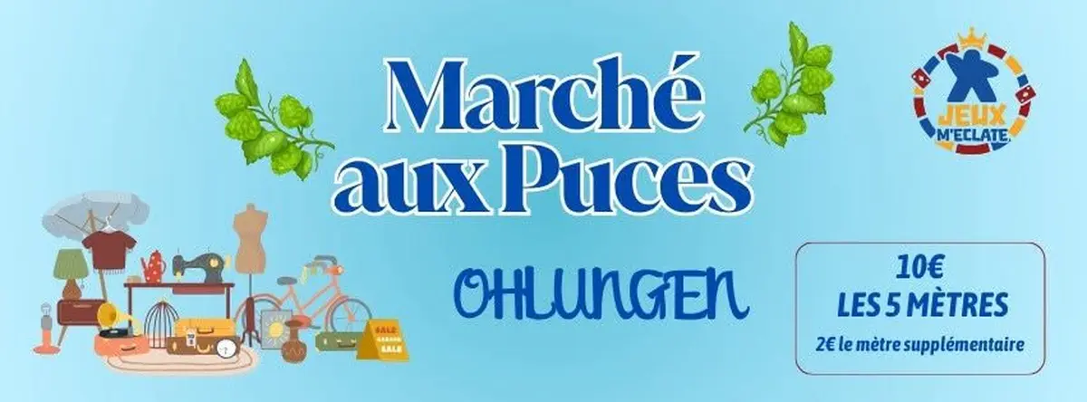 Marché aux puces Ohlungen lors de la Fête du Houblon d'Ohlungen