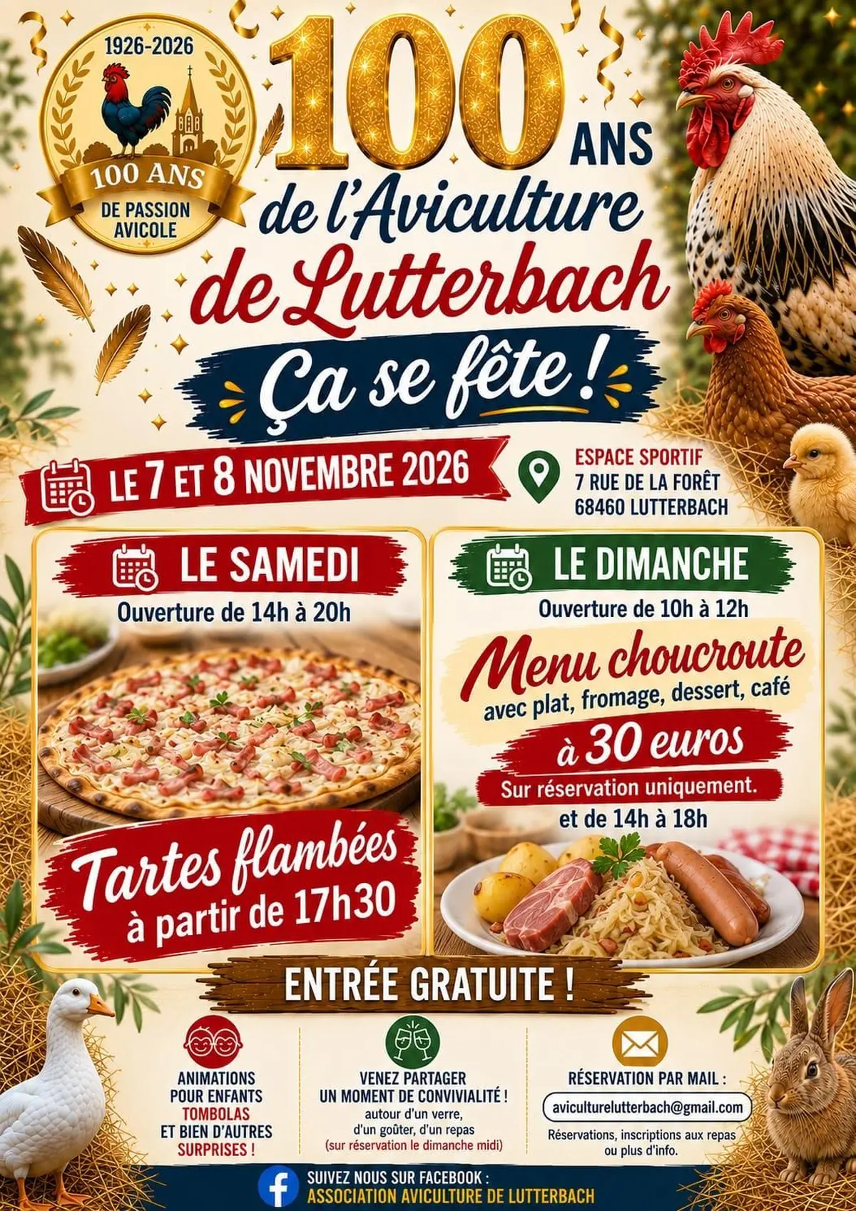 100 ans de l'Aviculture de Lutterbach ça se fête !