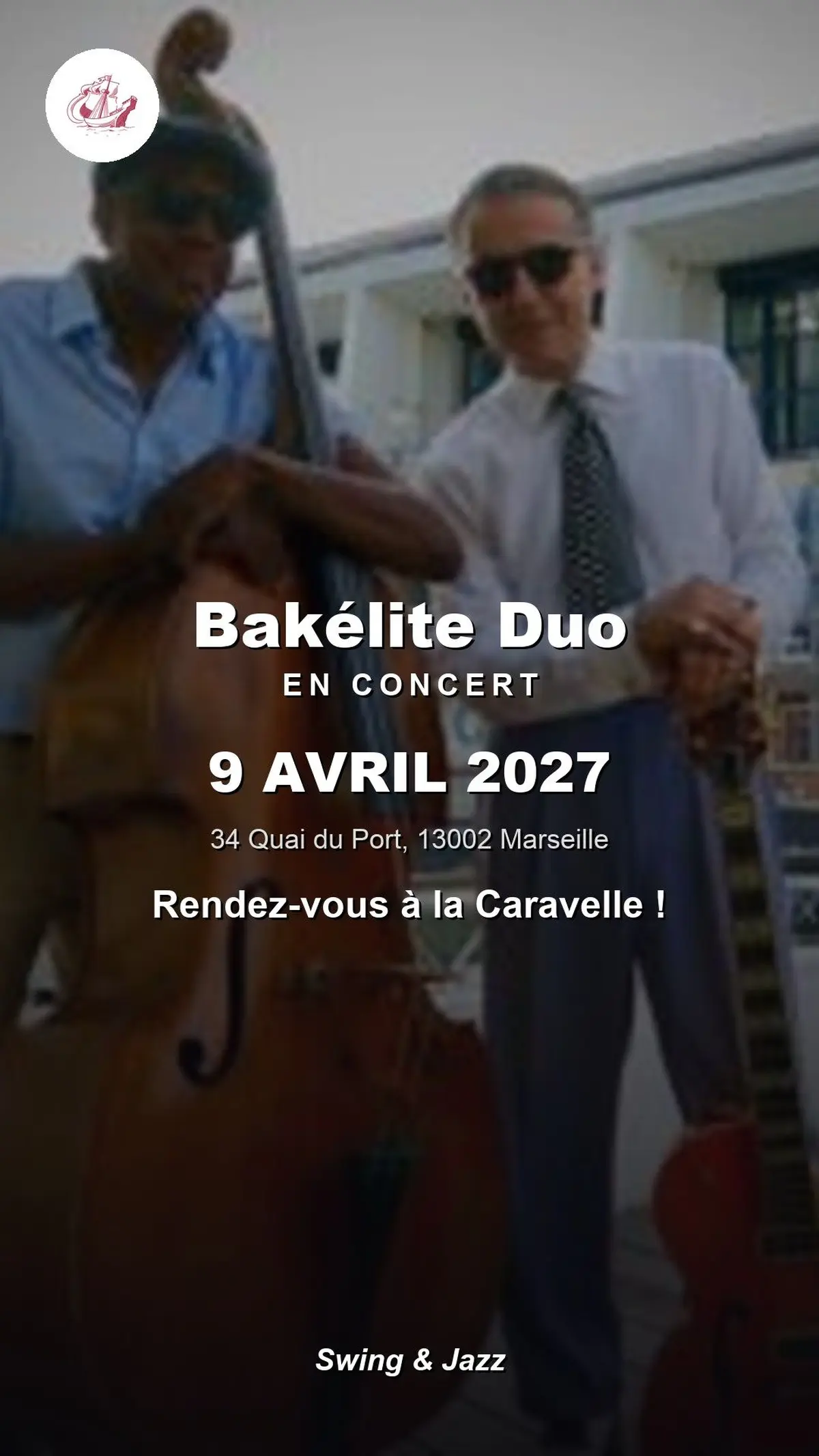 Bakélite Duo en concert à La Caravelle