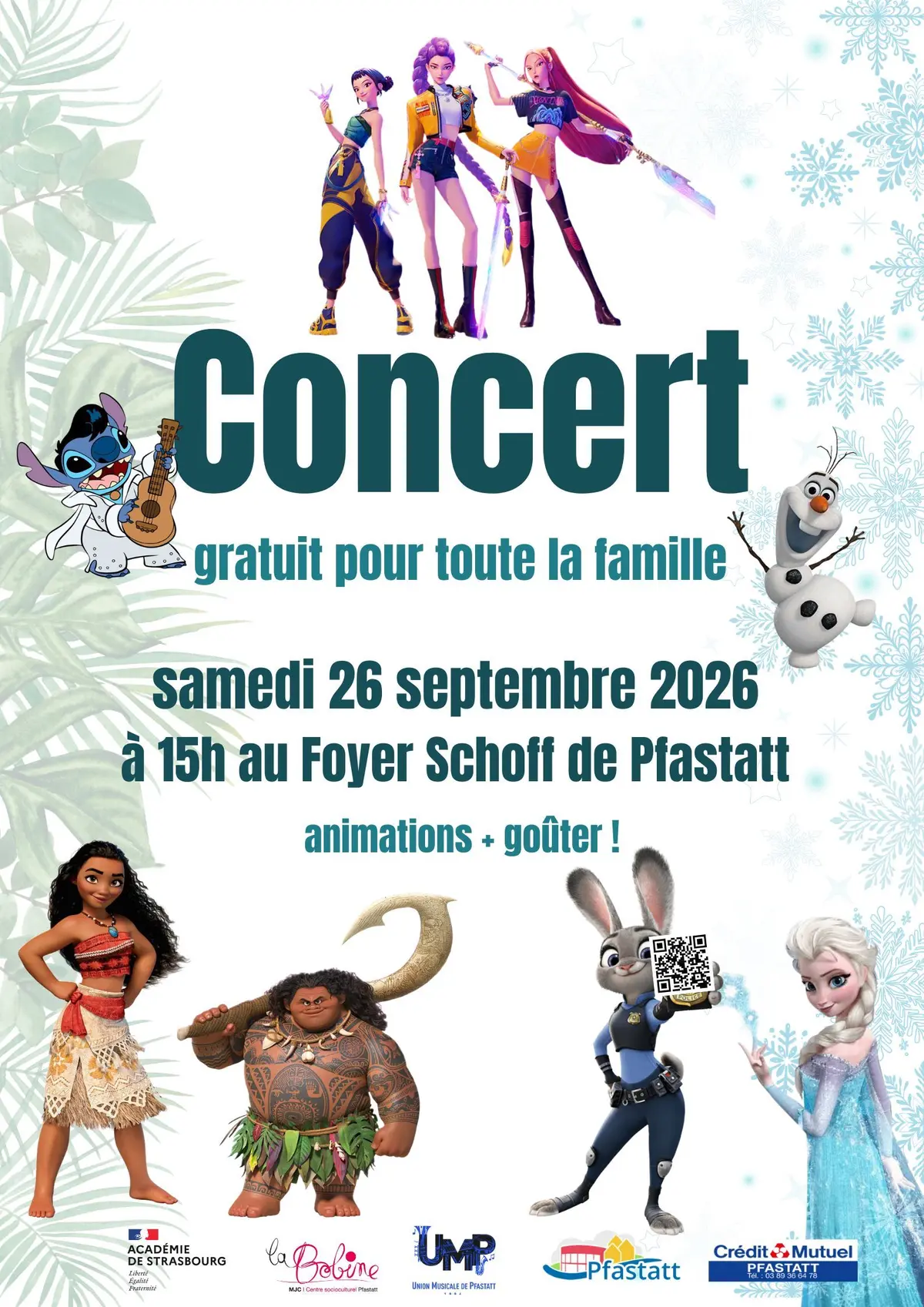 Concert gratuit pour les familles