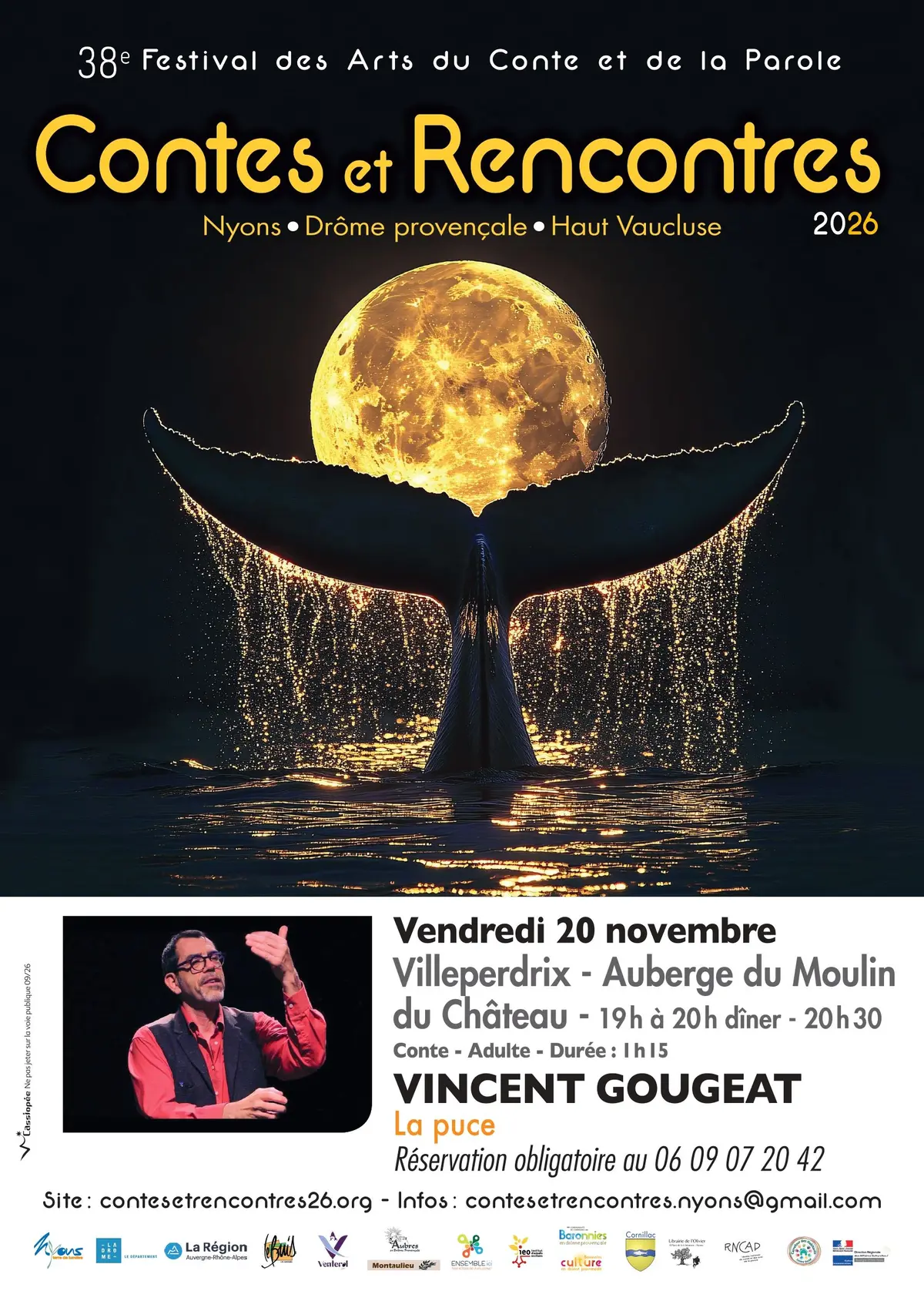 Festival Contes et Rencontres - Dîner - Conte - Vincent Gougeat - La puce
