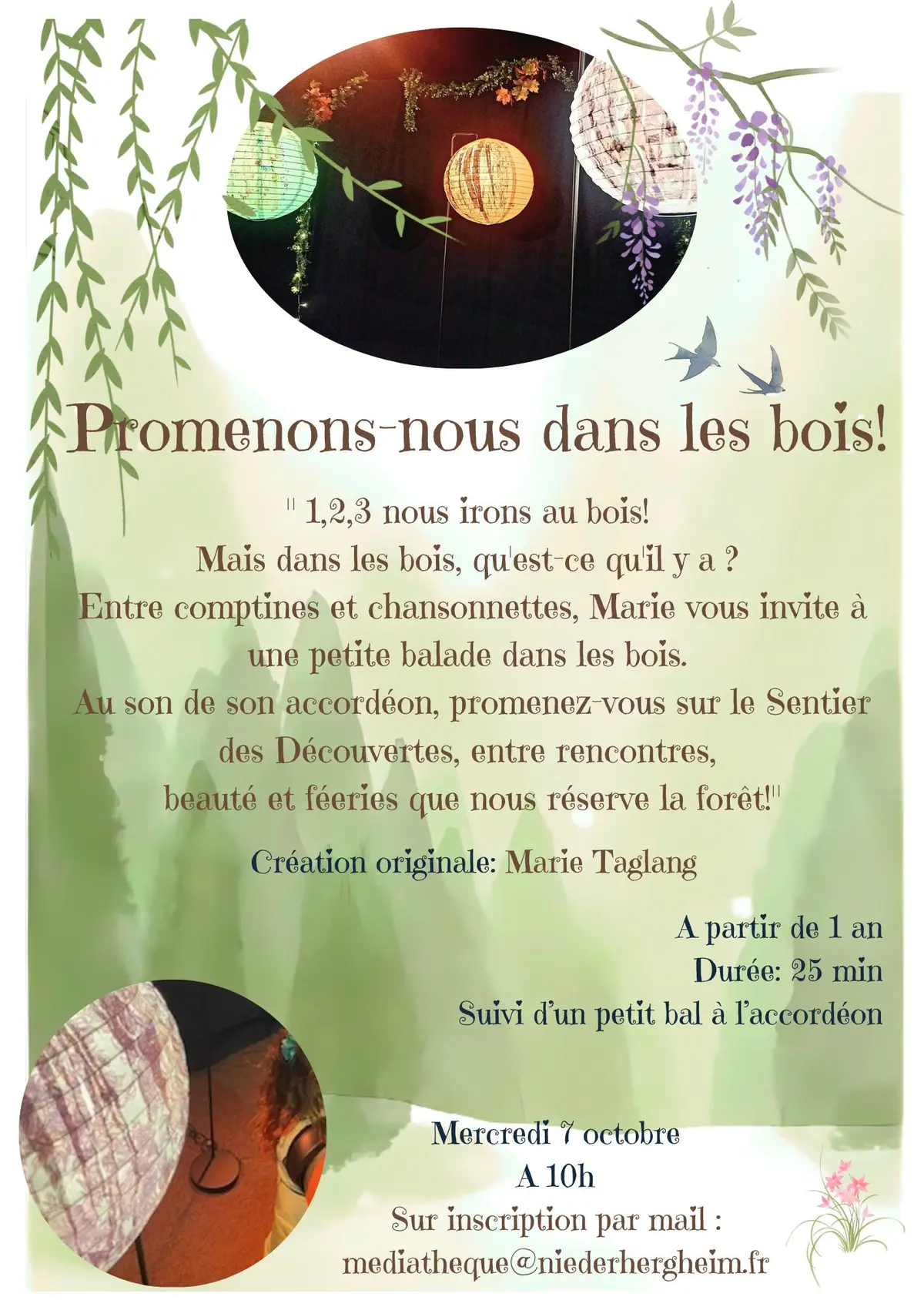 Spectacle Promenons-nous dans les bois. Dès 1 an