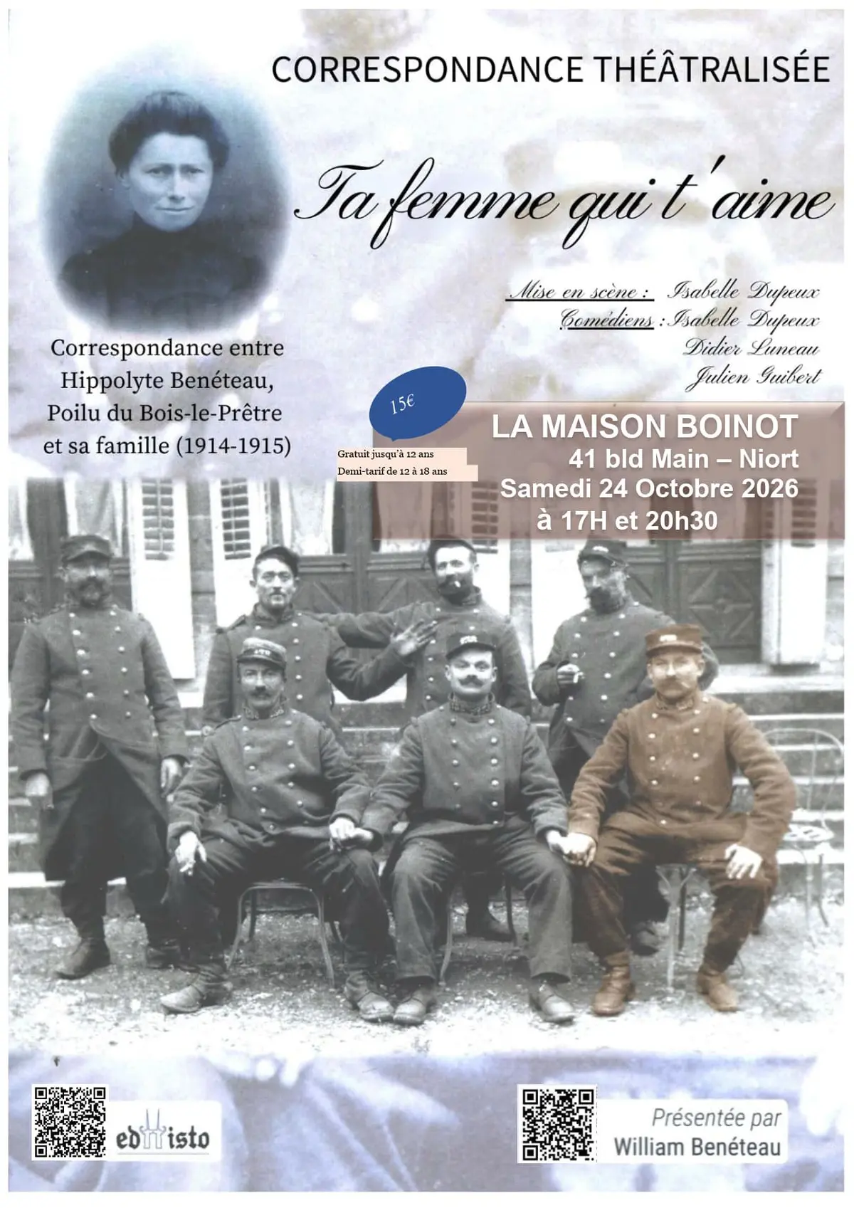Théâtre : Ta femme qui t'aime
