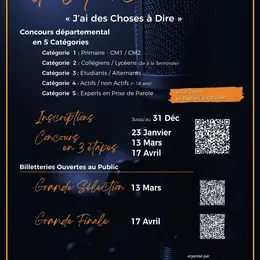 Concours d'éloquence : J'ai des choses à dire