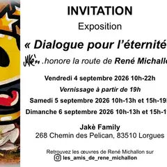 Exposition tableaux Dialogue pour l’éternité 