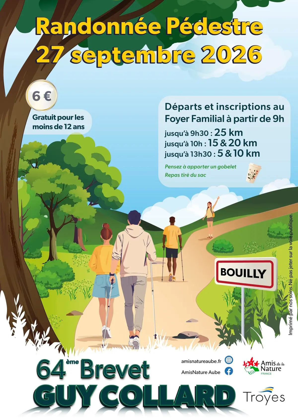 64e Brevet Guy Collard – Randonnée pédestre à Bouilly