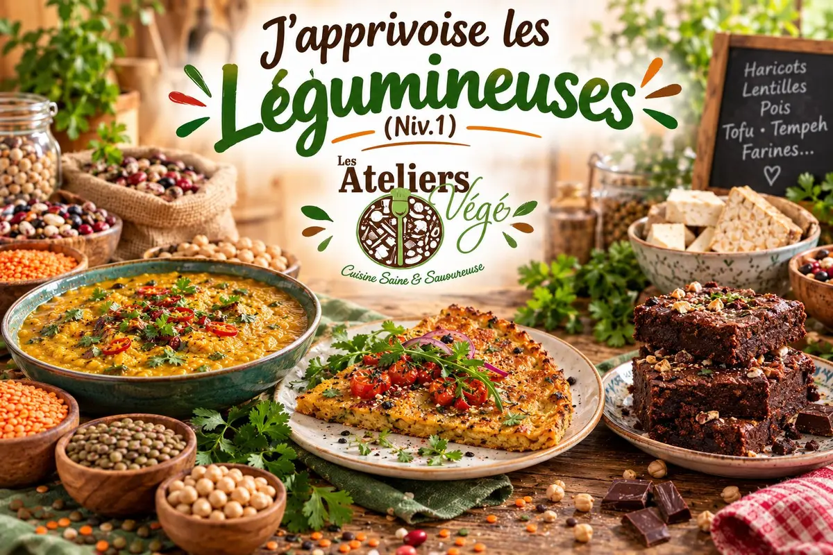 Cours de cuisine végétale J'apprivoise les légumineuses (niv.1)