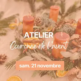 Atelier couronne de l'avent