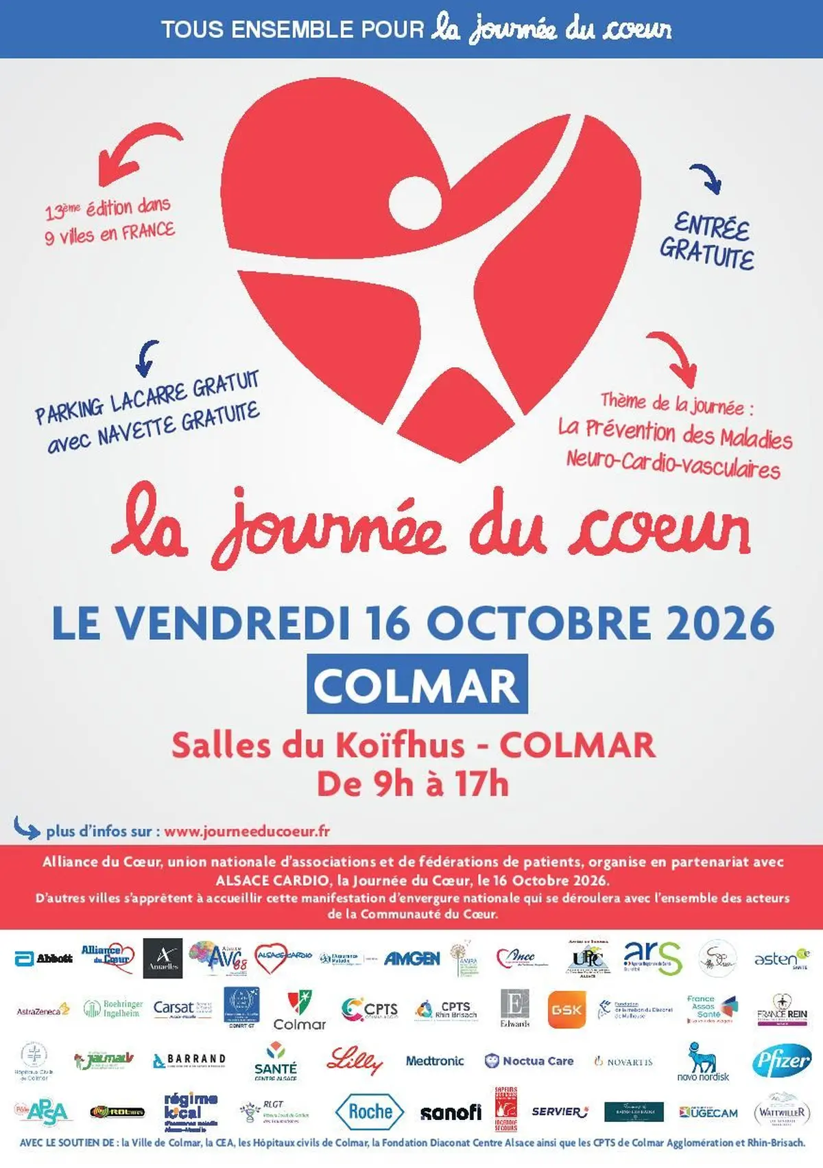 Journée du Coeur à Colmar le 16 octobre 2026