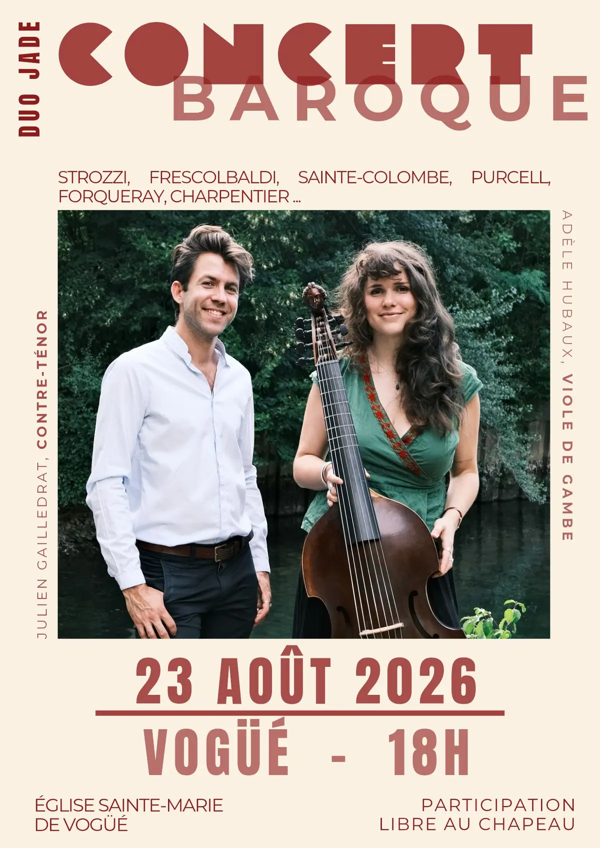 Concert Baroque - contre-ténor et viole de gambe 