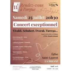Concert de musique classique d’exception à l’église Saint-Laurent à la Bresse