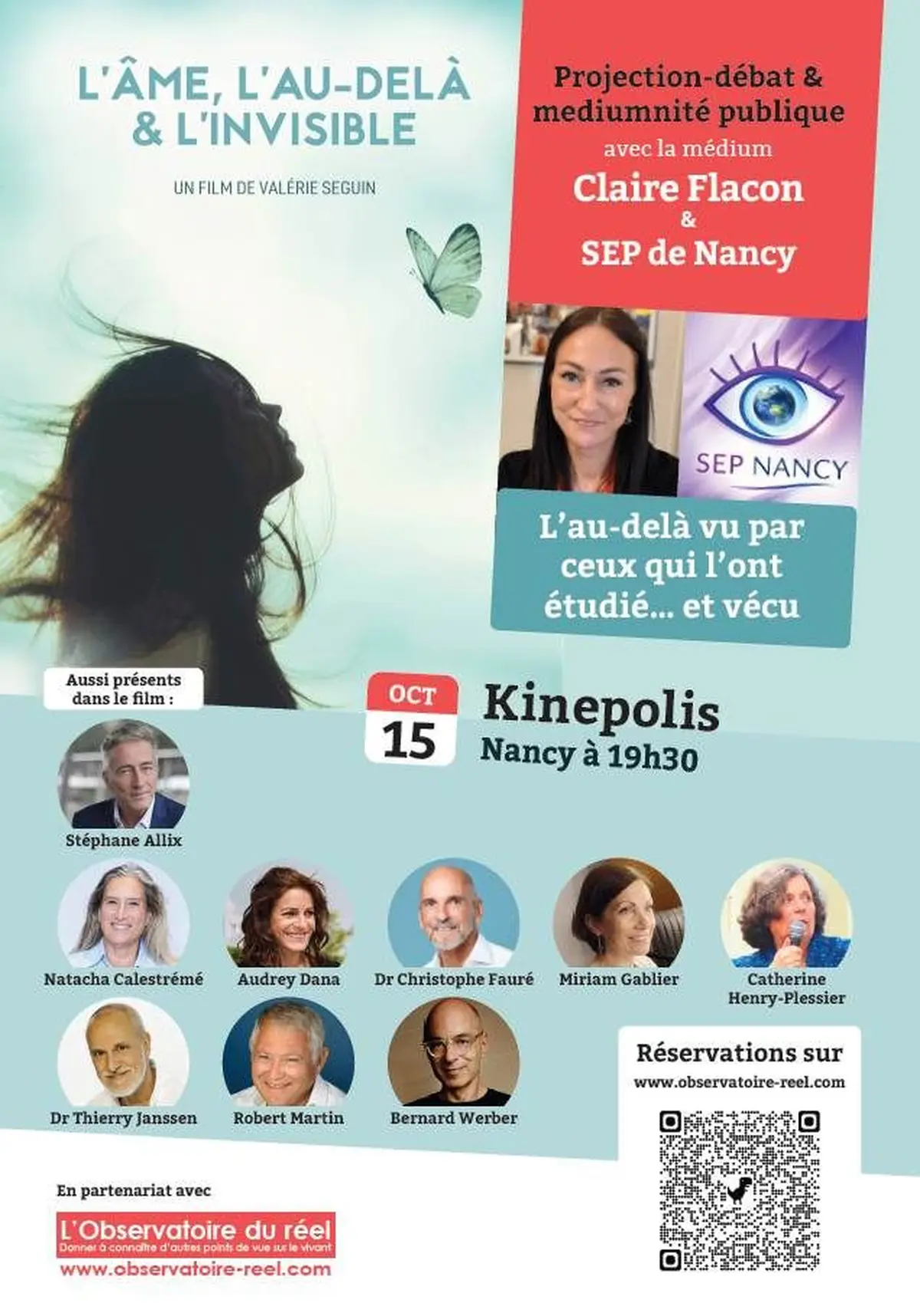Projection débat l'Âme l'au delà et l'invisible + séance de médiumnité publique