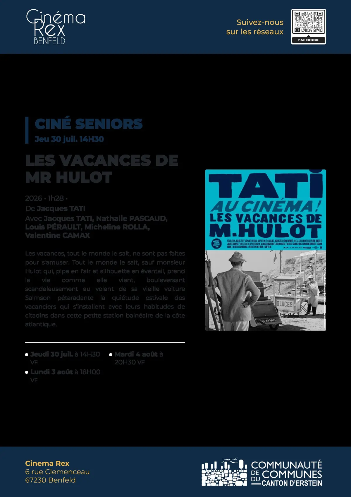 [Cinéma] Ciné Séniors : Les vacances de monsieur Hulot