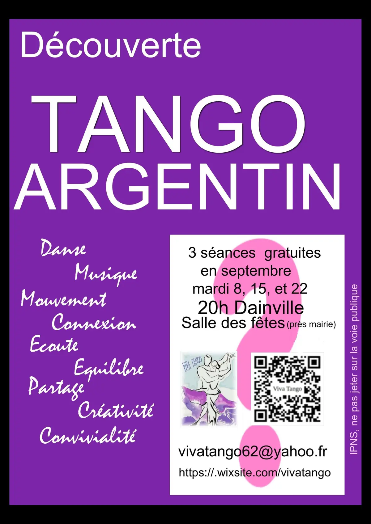 Découverte tango argentin (gratuit)